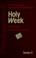 Cover of: Holy Week