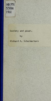 Cover of: Society and power.