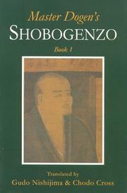 Cover of: Master Dogen's Shobogenzo by 