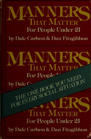 Cover of: Manners that matter by Dale Bick Carlson