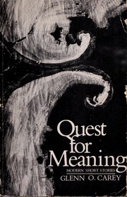 Cover of: Quest for meaning: Modern short stories