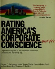 Cover of: Rating America's corporate conscience: a provocative guide to the companies behind the products you buy every day
