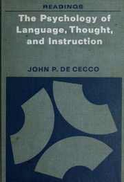 Cover of: The psychology of language, thought, and instruction