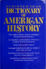 Cover of: The Scribner Desk Dictionary of American History | Charles Scribners Sons