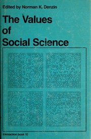 Cover of: The values of social science. by Norman K. Denzin