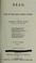 Cover of: Dred; a tale of the great Dismal Swamp.