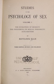 Cover of: The evolution of modesty by Havelock Ellis