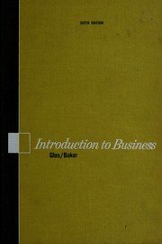Cover of: Introduction to business: a textbook for the first course in business on the collegiate level