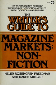 Cover of: The writer's guide to magazine markets