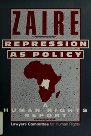 Cover of: Zaire: Repression As Policy : A Human Rights Report