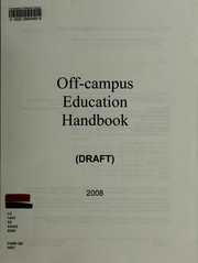 Cover of: Off-campus education handbook