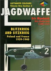 Cover of: Jagdwaffe: Blitzkrieg & Sitzkrieg: Poland & France 1939-1940 -Volume One Section 3 (Luftwaffe Colours)