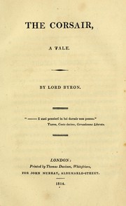 Cover of: The corsair by By Lord Byron.