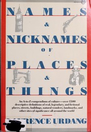 Cover of: Names and Nicknames by Laurence Urdang