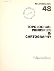Topological principles in cartography by James P. Corbett