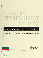 Cover of: Design studies: guide to standards and implementation. --
