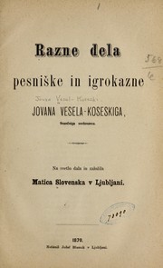 Razne dela pesniške in igrokazne Jovana Vesela-Koseskiga ... by Jovan Vesel-Koseski
