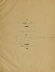 Cover of: Carmina