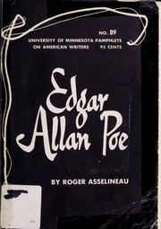 Cover of: Edgar Allan Poe. by Roger Asselineau