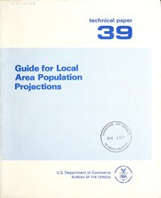 Guide for local area population projections