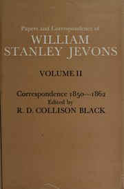 Cover of: Papers and correspondence of William Stanley Jevons. by William Stanley Jevons