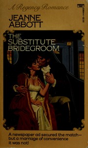 Cover of: The Substitute Bridegroom by Jeanne Abbott
