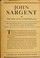 Cover of: John Sargent