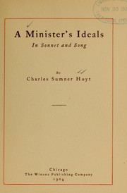 Cover of: Minister's ideals in sonnet and song