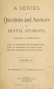 A series of questions and answers for dental students