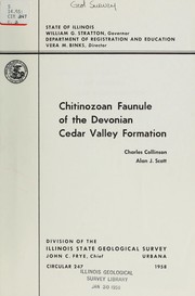 Cover of: Chitinozoan faunule of the Devonian Cedar Valley formation
