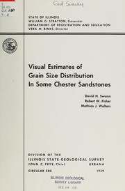 Cover of: Visual estimates of grain size distribution in some Chester sandstones