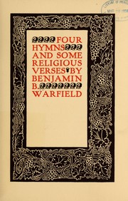Cover of: Four hymns and some religious verses