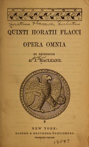 Cover of: Opera omnia, ex recensione A. J. Macleane