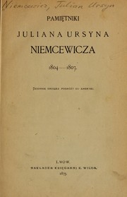 Cover of: Pamiętniki, 1804-1807