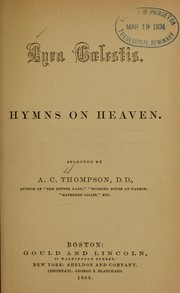 Cover of: Lyra coelestis: hymns on heaven