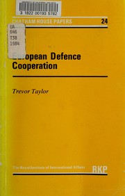 Cover of: European defence cooperation