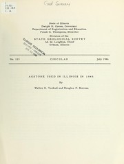Cover of: Agstone used in Illinois in 1945