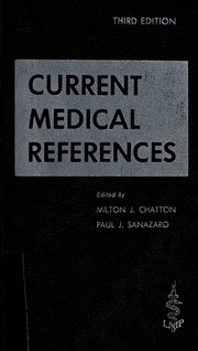 Cover of: Current medical references by Sanazaro, Paul J.