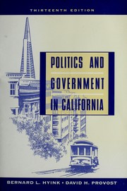 Cover of: Politics and government in California