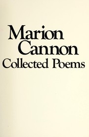 Cover of: Collected poems | Marion Cannon