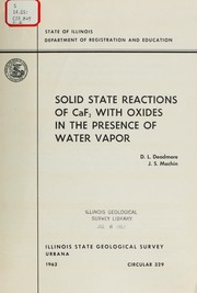 Solid state reactions of CaF₂ with oxides in the presence of water vapor by Daniel Lew Deadmore