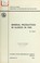 Cover of: Mineral production in Illinois in 1961
