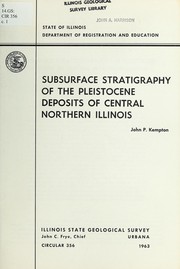 Cover of: Subsurface stratigraphy of the Pleistocene deposits of central northern Illinois