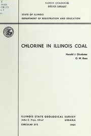 Cover of: Chlorine in Illinois coal