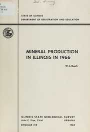 Cover of: Mineral production in Illinois in 1966