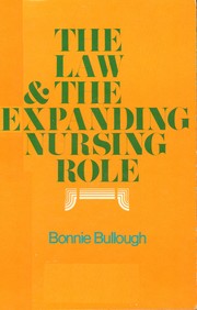 Cover of: The Law and the expanding nursing role