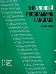 Cover of: The SNOBOL 4 programming language