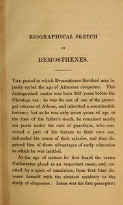 Cover of: The orations of Demosthenes. by Demosthenes