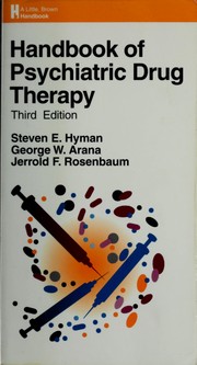 Cover of: Handbook of psychiatric drug therapy