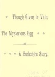 Though given in vain by Charles A. Gunnison